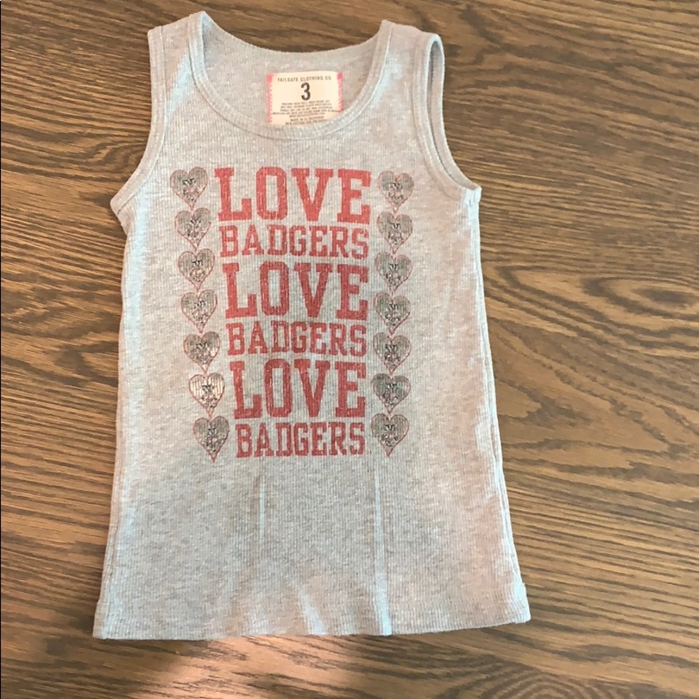 Wisconsin Badgers tank - size 3.